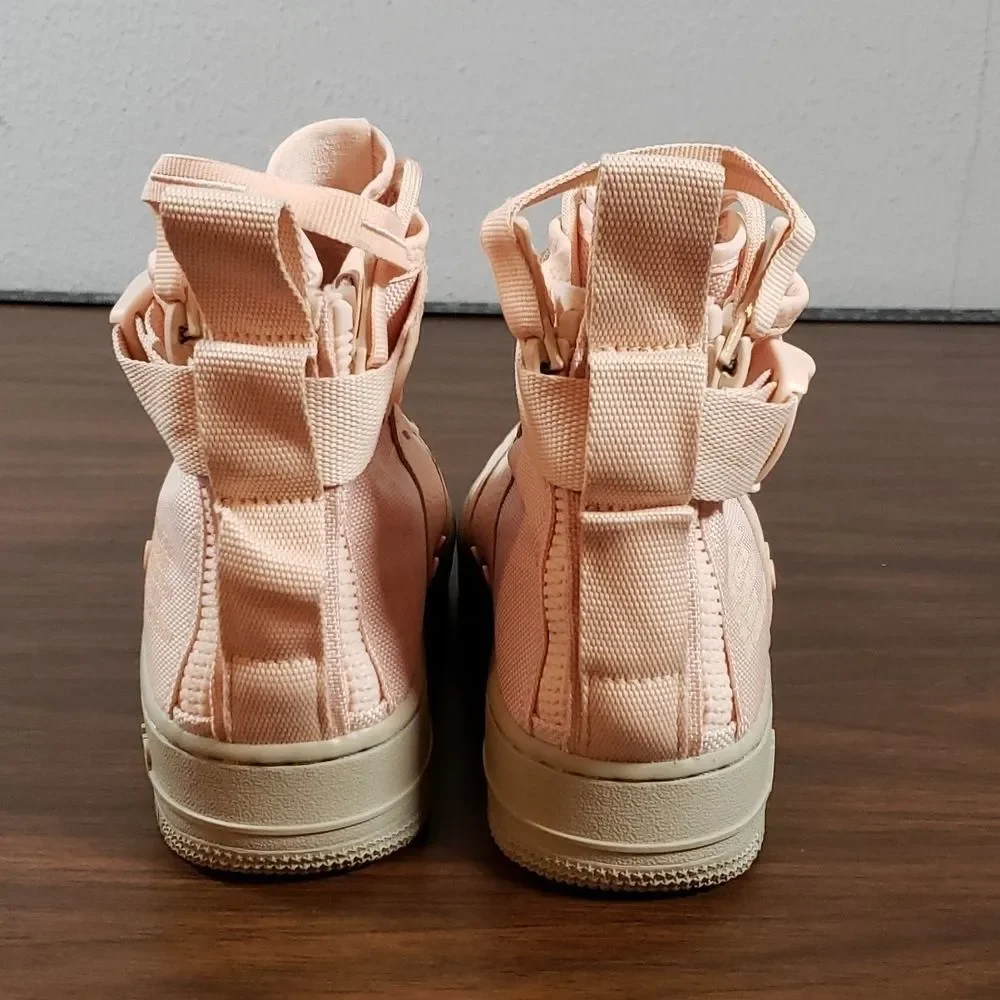 Nike‎ SF Special Forces Air Force 1 Mid Womens Sneakers Shoes 8½ Orange Quartz